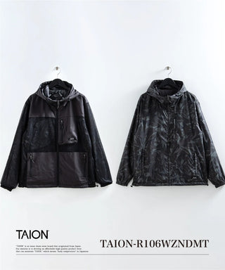 ノンダウン マウンテン リバーシブル メッシュ フードジャケット <TAION-R106WZNDMT>