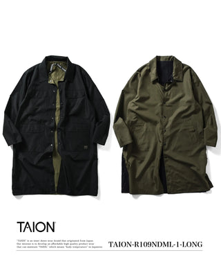 ノンダウン ミリタリー リバーシブル バルカラーコート – TAION