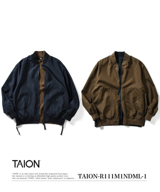 ＜TAION＞タイオン ミリタリー リバーシブル ダウン UNISEX M 楽天市場】【公式】TAION (タイオン) ミリタリー リバーシブル