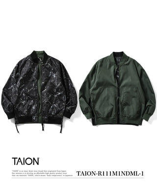 ノンダウン ミリタリー リバーシブル MA-1<TAION-R111M1NDML-1>