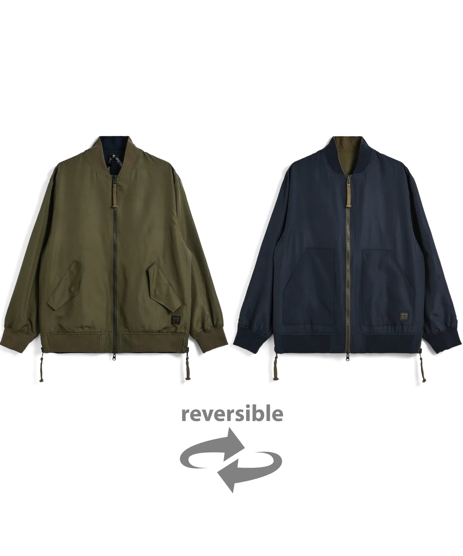 種類11：OLIVE/M タイオン ミリタリー リバーシブル クルーネック 