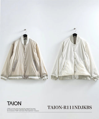 ノンダウン ベーシック リバーシブル スタジアムジャケット <TAION-R111NDJKBS>