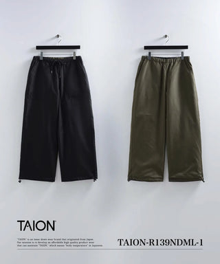 ノンダウン ミリタリー リバーシブル ワイドパンツ<TAION-R139NDML-1>