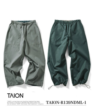 ノンダウン ミリタリー リバーシブル ワイドパンツ<TAION-R139NDML-1>