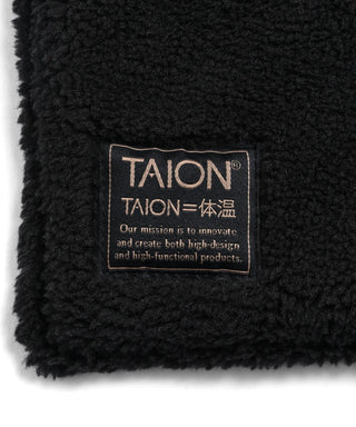 ミリタリー リバーシブル ダウンマフラー-ソフトシェル<TAION-R201ALSML-1>