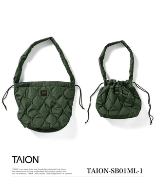 ミリタリー ダウンショルダーバッグ<TAION-SB01ML-1>