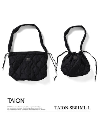 ミリタリー ダウンショルダーバッグ<TAION-SB01ML-1>