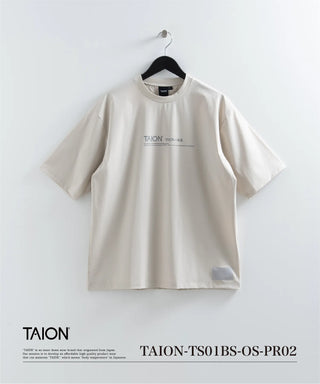 ファンクションT UV 接触冷感 抗菌 速乾 ストレッチ ロゴ Tシャツ-リラックスルーズ <TAION-TS01BS-OS-PR02>