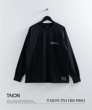 ファンクションT UV 接触冷感 抗菌 速乾 ストレッチ ロングスリーブ ロゴ Tシャツ-レギュラー <TAION-TS11BS-PR01>