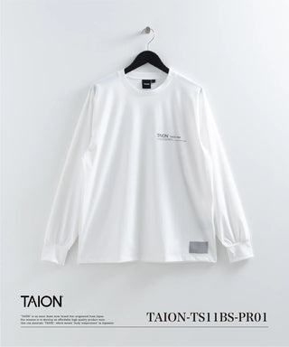 ファンクションT UV 接触冷感 抗菌 速乾 ストレッチ ロングスリーブ ロゴ Tシャツ-レギュラー <TAION-TS11BS-PR01>