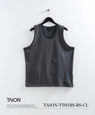 ファンクションT UV 接触冷感 抗菌 速乾 ストレッチ 微細通気孔クール タンクトップ <TAION-TT01BS-RS-CL>