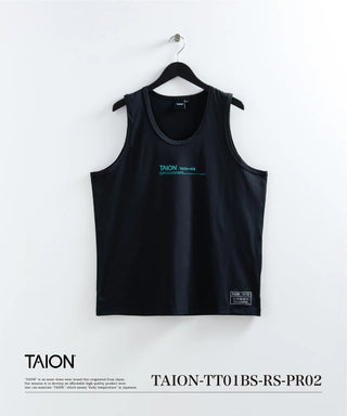 ファンクションT UV 接触冷感 抗菌 速乾 ストレッチ ロゴ タンクトップ <TAION-TT01BS-RS-PR02>