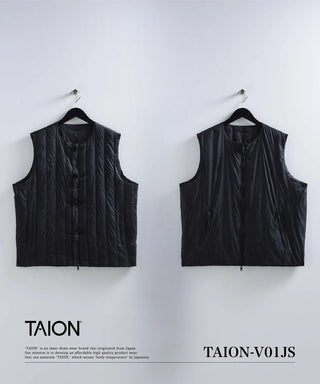ジャパンスペシャル チャイナボタン ダウンベスト<TAION-V01JS>