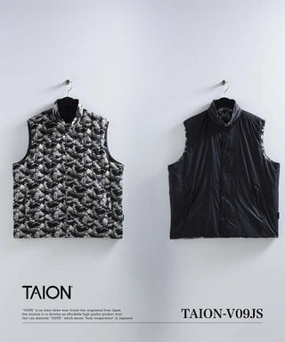 ジャパンスペシャル リバーシブル アロハ ダウンベスト<TAION-V09JS>