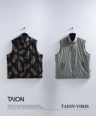 ジャパンスペシャル リバーシブル アロハ ダウンベスト<TAION-V09JS>