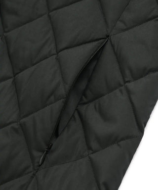 ダブルライン Vネックセミロングダウンベスト<TAION-W001FE-SL>