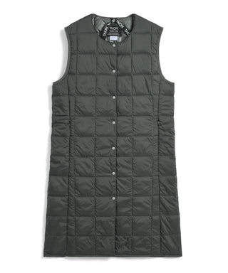 ベーシック クルーネックボタン ロングダウンベスト – TAIONインナー ベーシック クルーネックボタン ロングダウンベスト – TAIONインナー