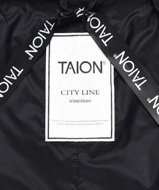 シティ クルーネック ロングダウンジレ<TAION-W004BCI-LONG>