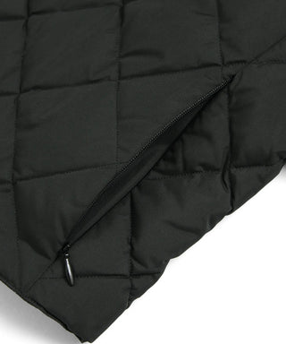 ダブルライン クルーネックボタン ショートダウンジャケット<TAION-W104FE>