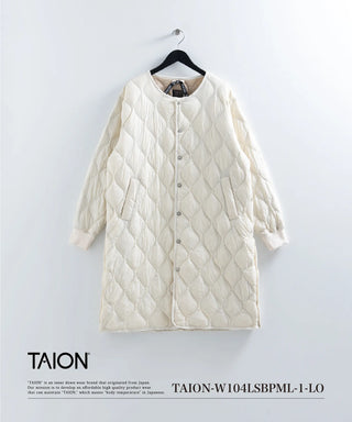 ミリタリー オーバーサイズクルーネック ダウンコート-ソフトシェル