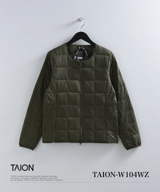 ベーシック クルーネックWジップ インナーダウンジャケット<TAION-W104WZ>