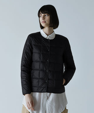 ベーシック クルーネックボタン インナーダウンジャケット<TAION-W104>
