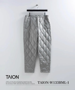 ミリタリー ボタンスリット ダウンパンツ<TAION-W133BML-1>