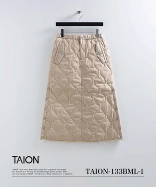 ミリタリー ダウンスカート<TAION-W150SKBML-1LO>