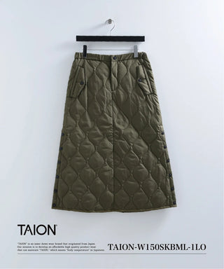 ミリタリー ダウンスカート<TAION-W150SKBML-1LO>