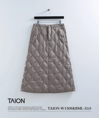 ミリタリー ダウンスカート<TAION-W150SKBML-1LO>