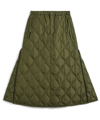 TAION タイオン ミリタリージップガゼット ダウンスカート ロング丈 ミリタリー ジップガゼット ダウンスカート – TAIONインナー