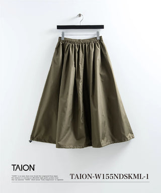 ノンダウン ミリタリー ギャザースカート <TAION-W155NDSKML-1>