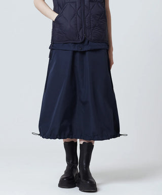 ダークネイビー（表側）／モデル身長 170cm／着用サイズ L