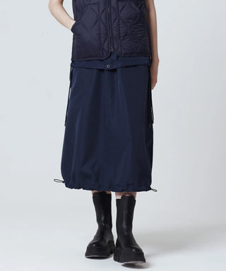 ダークネイビー（表側）／モデル身長 170cm／着用サイズ L