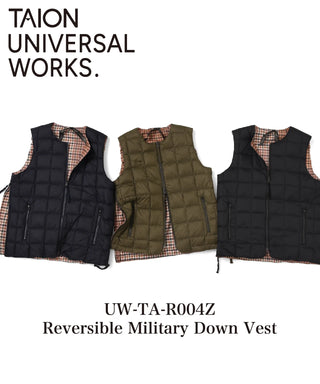 TAION × Universal Works リバーシブル ミリタリーベスト<UW-TA-R004Z>