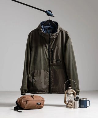 ノンダウン マウンテン リバーシブル メッシュ フードジャケット <TAION-R106WZNDMT>