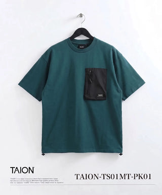 ノンダウン マウンテン クルーネックポケット Tシャツ<TAION-TS01MT-PK01>