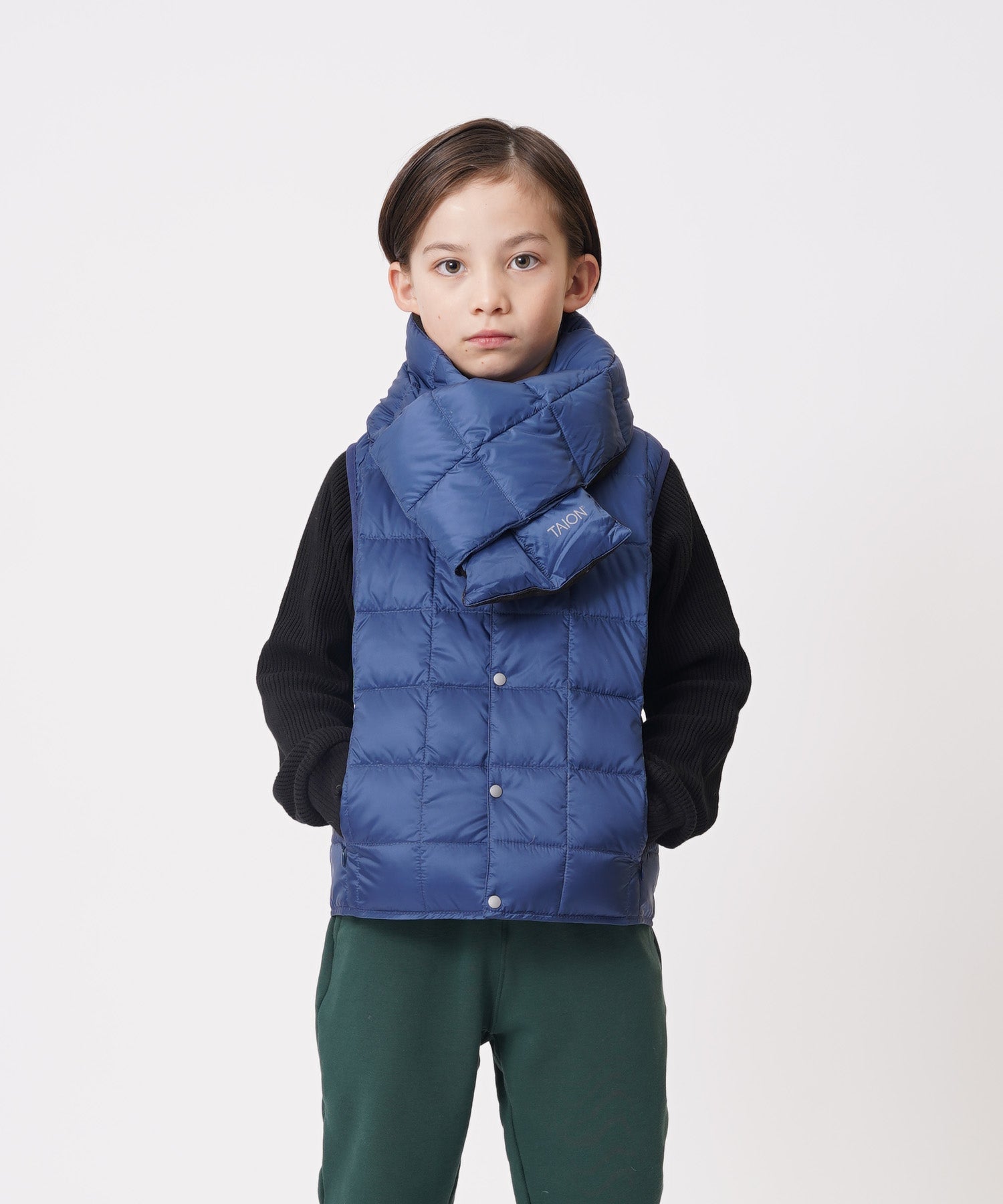 TAION ダウンポンチョ ONE SIZE ネイビー ダウンポンチョ再入荷！ | TAION INNER DOWN OFFICIAL（タイオン